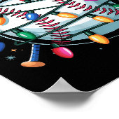 Christmas Baseball Boy Youth Kid Men Santa Hat Xma Poster (Ecke)