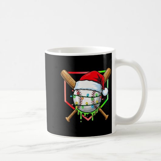 Christmas Baseball Drip Ice Cream Drip Baseball Lo Kaffeetasse (Rechts)