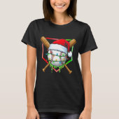 Christmas Baseball Drip Ice Cream Drip Baseball Lo T-Shirt (Vorderseite)