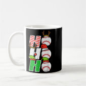 Christmas Baseball Ho Ho Ho Funny Xmas Srts Men Bo Kaffeetasse (Links)