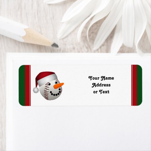 Christmas Baseball Snowman (Insitu)