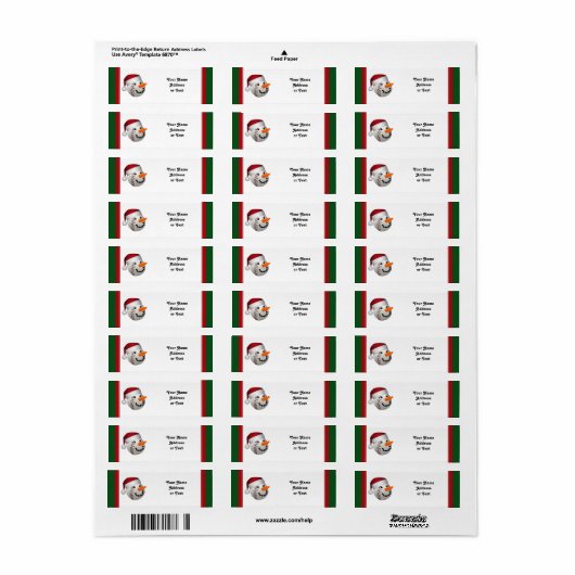 Christmas Baseball Snowman (Vorne)