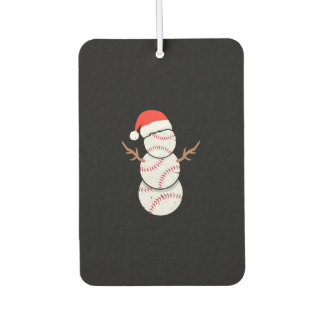 Christmas Baseball Snowman Autolufterfrischer