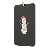 Christmas Baseball Snowman Autolufterfrischer (Links)