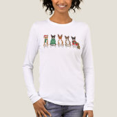 Christmas Basenjis  Tri-Blend Shirt (Vorderseite)