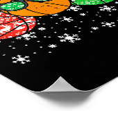 Christmas Basket Santa Cute Xmas Srts Men Boys Kid Poster (Ecke)