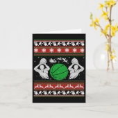 Christmas Basketball Gift Karte (Gelbe Blume)