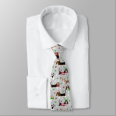 Christmas Basset Hound Neck Tie Krawatte (Gebunden)