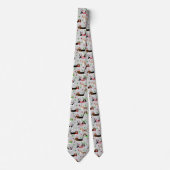 Christmas Basset Hound Neck Tie Krawatte (Vorderseite)