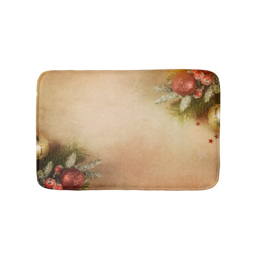 Christmas Bath Mat | Holiday Memory Foam Rug Badematte (Vorderseite)