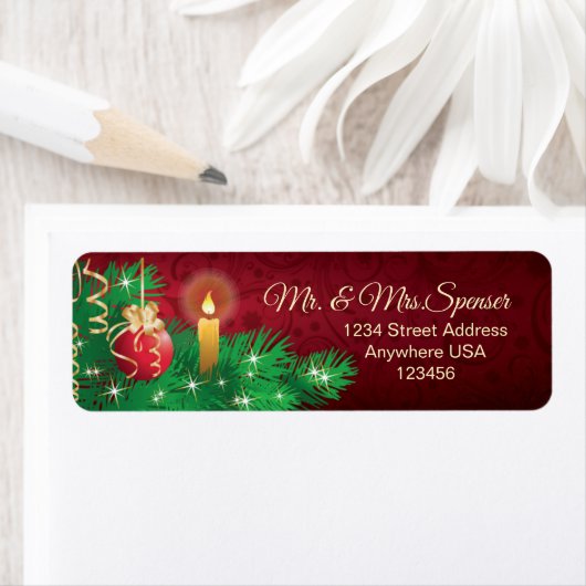 Christmas Bauble Candle Pine (Insitu)