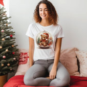 Christmas Bauble mit Teddy T-Shirt