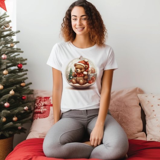 Christmas Bauble mit Teddy T-Shirt