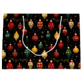 Christmas Bauble Ornament Bright Große Geschenktüte (Vorderseite)