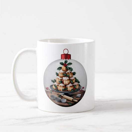 Christmas Bauble Profiteroles Baker Kaffeetasse (Links)