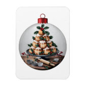 Christmas Bauble Profiteroles Baker Magnet (Vertikal)
