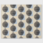 Christmas Bauble Wrapping Paper Geschenkpapier (Flach)