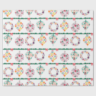 Christmas Baubles and Garland Geschenkpapier