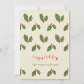 Christmas Baubles Customize Party Invitation Einladung (Rückseite)