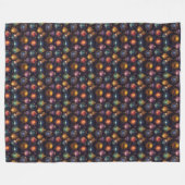 Christmas Baubles Fleece Blanket (Vorderseite (Horizontal))