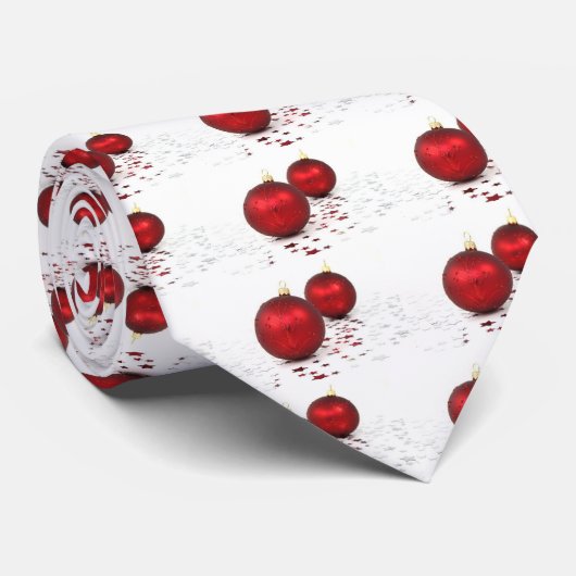 Christmas Baubles Krawatte (Gerollt)