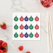 Christmas Baubles Paper Napkin Serviette (Beispiel)