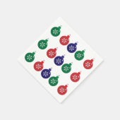 Christmas Baubles Paper Napkin Serviette (Ecke)