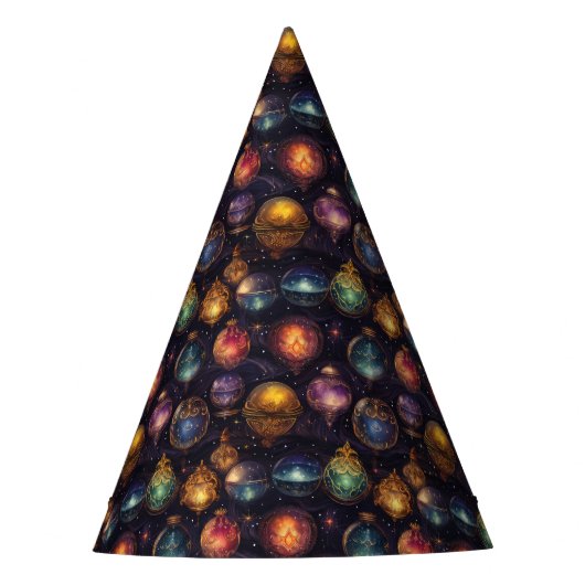 Christmas Baubles Party Hat Partyhütchen (Vorderseite)
