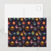 Christmas Baubles Postkarte (Vorne/Hinten)