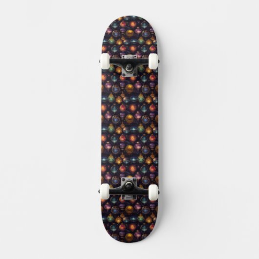 Christmas Baubles Skateboard (Vorderseite)
