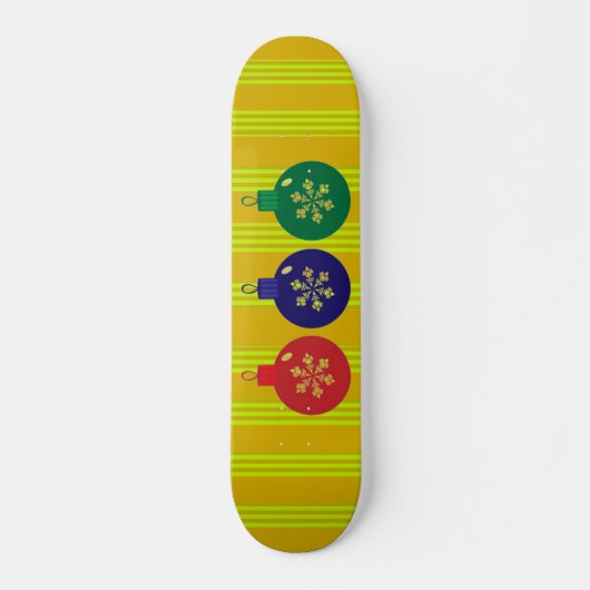 Christmas Baubles Skateboard (Vorne)