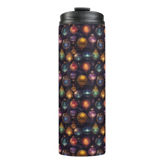 Christmas Baubles Thermal Tumbler Thermosbecher (Vorderseite)