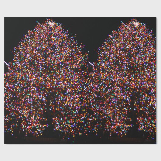 CHRISTMAS BAULICHTEN AM ROCK Wrapping Paper Geschenkpapier (Flach)