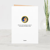 CHRISTMAS BAUM, FARBBALLEN, ANGELN, KINDER KARTE (Rückseite)