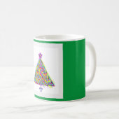 CHRISTMAS BAUM MIT ORNAMENS Green Kaffeetasse (VorderseiteRechts)