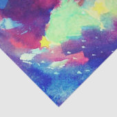 CHRISTMAS BAUM UND STARTEN Wasserfarbe Seidenpapier (Detail)