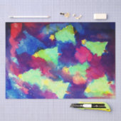 CHRISTMAS BAUM UND STARTEN Wasserfarbe Seidenpapier (Handwerk)