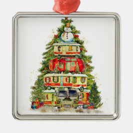 CHRISTMAS BAUM VON CAMPERVANS ORNAMENT AUS METALL