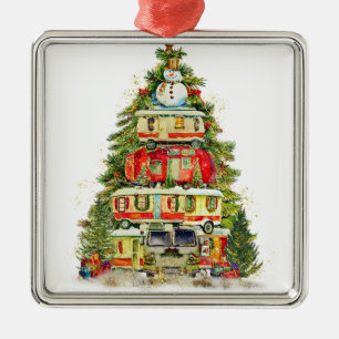 CHRISTMAS BAUM VON CAMPERVANS ORNAMENT AUS METALL