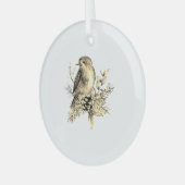 CHRISTMAS BAUORNAMENS KUNST UND DESIGN ORNAMENT AUS GLAS (Vorderseite links)