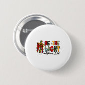 Christmas Be The Light Sun Matthew 5_14 Bible Chri Button (Vorne & Hinten)