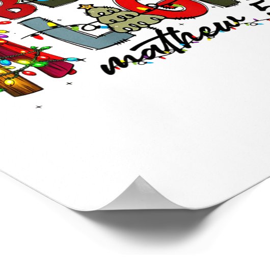 Christmas Be The Light Sun Matthew 5_14 Bible Chri Poster (Ecke)