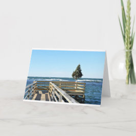 Christmas Beach Boardwalk Karte