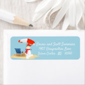 Christmas Beach Tropical Snowman Adresse (Insitu)