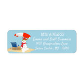 Christmas Beach Tropical Snowman Neue Adresse (Vorne)