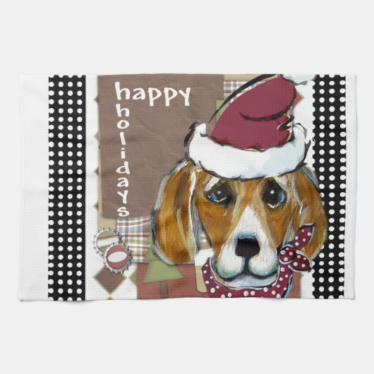CHRISTMAS BEAGEL HANDTUCH (Horizontal)