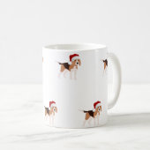 Christmas Beagle Mug Kaffeetasse (VorderseiteRechts)