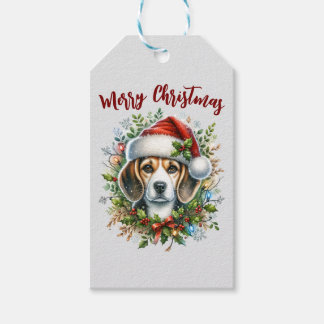 Christmas Beagle Rustic Christmas Farmhouse Style Geschenkanhänger