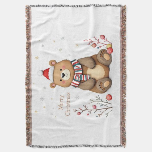 Christmas Bear Decke (Vorderseite Vertikal)