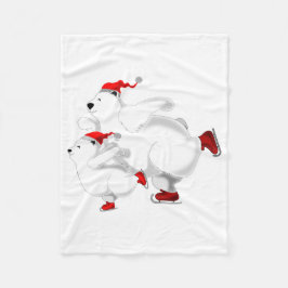 Christmas Bears Baby Fleece Blanket